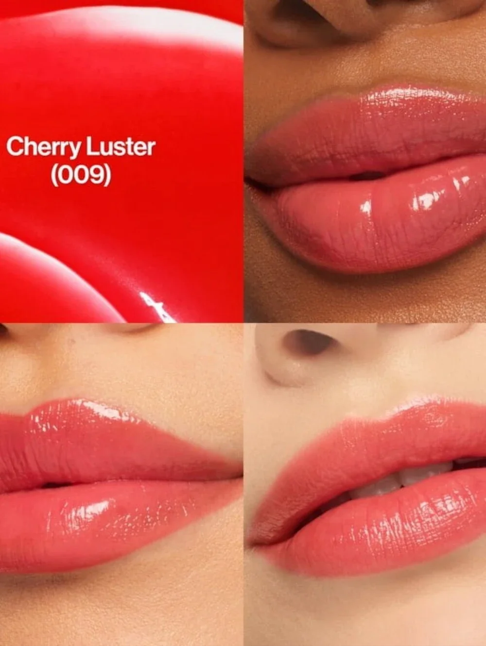 4 x Revlon Super Lustrous Glass Shine Tinted Lip Balm 0.11 Oz 009 Cherry Luster